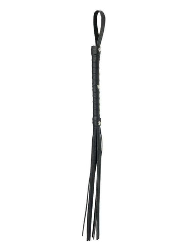 Flogger Deluxe in Pelle con Treccia Nove Code - Piacere e Dominanza